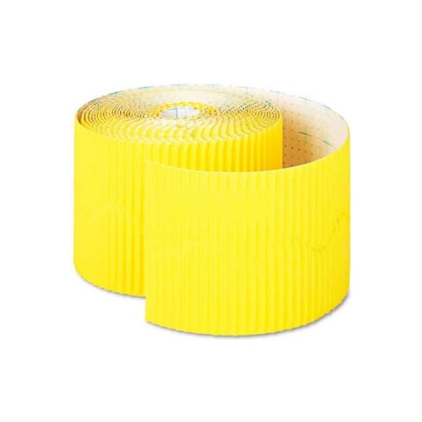 Pacon Corporation Pacon Bordette Decorative Border, 2 1/4" x 50' Roll, Canary 37086 - main